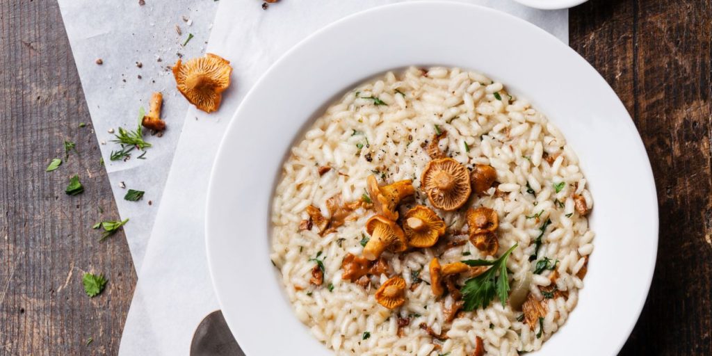 Indulgent Creamy Mushroom Risotto